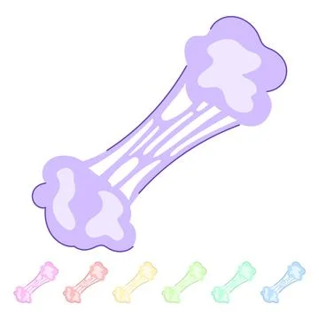 Candy bubblegum vector cartoon graphic Stock Illustration