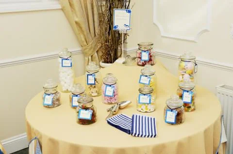 Candy buffet Stock Photos