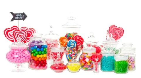 Candy buffet Stock Photos