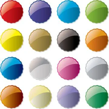 Candy button A collection of different coloured buttons ready for your own... Stock Photos