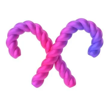 Candy cane. 3D Christmas element. Illustrazione stock