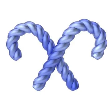 Candy cane. 3D Christmas element. Stock Illustration