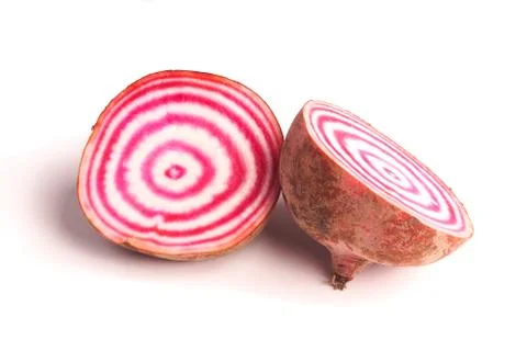 Candy cane beetroot Stock Photos