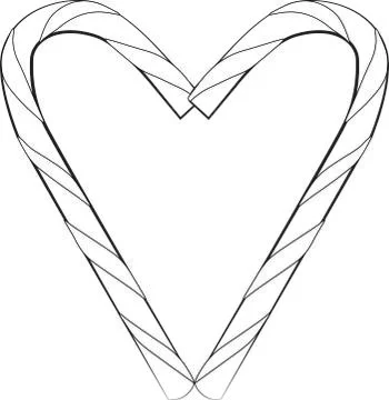 CANDY CANE (Cartoon vector graphic icon candy cane Christmas holiday) Stock Illustration