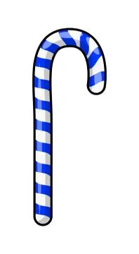 Candy cane for christmas design isolated on white background Stock Illustration