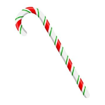 Candy cane for christmas design isolated on white background Stock-Illustration