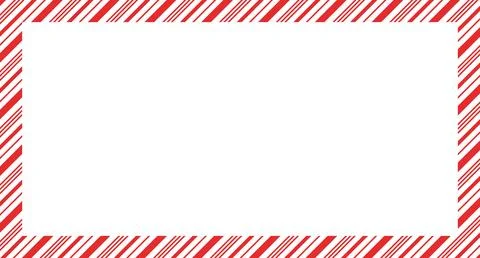 Candy cane christmas frame with blank space. Christmas border. Merry Christmas 库存插图