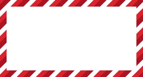 Candy cane christmas frame with blank space. Christmas border. Merry Christmas 库存插图
