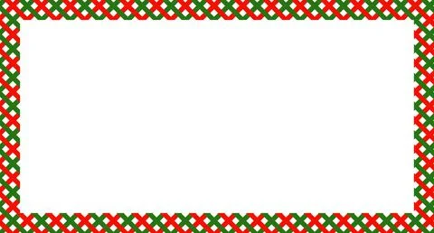 Candy cane christmas frame with blank space. Christmas border. Merry Christmas Stock Illustration
