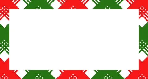 Candy cane christmas frame with blank space. Christmas border. Merry Christmas Stock Illustration