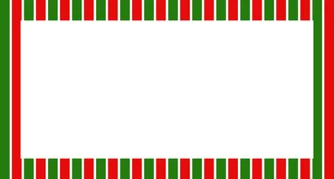 Candy cane christmas frame with blank space. Christmas border. Merry Christmas Illustrazione stock