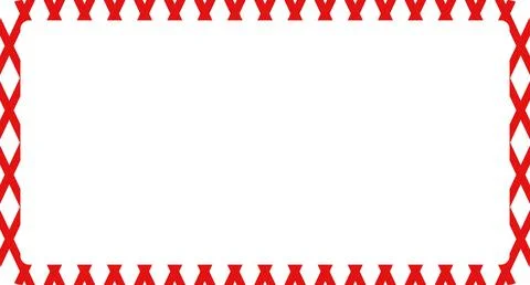 Candy cane christmas frame with blank space. Christmas border. Merry Christmas Stock Illustration