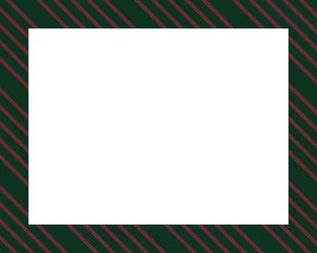 Candy cane christmas frame with blank space. Christmas border. Merry Christmas Stock Illustration