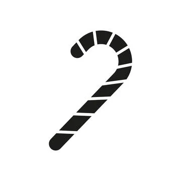 Candy cane christmas icon vector basic design simple and modern 스톡 일러스트