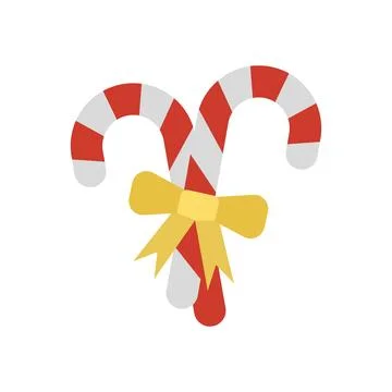 Candy cane christmas icon vector basic design simple and modern 스톡 일러스트