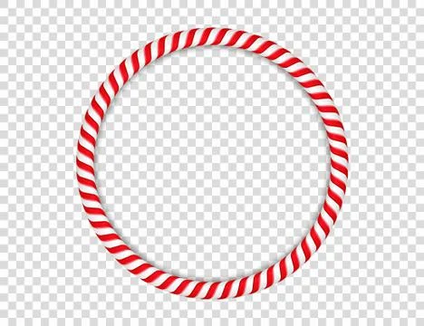 Candy Cane Circle Illustrazione stock