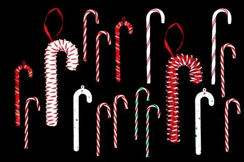 Candy Cane Collection Stock Photos