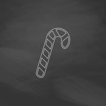 Candy cane computer symbol Stock Illustration