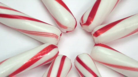 Candy cane design loop V1 - HD Stock Footage 570555