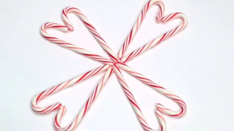 Candy cane design loop V2 - HD Stock Footage 570582