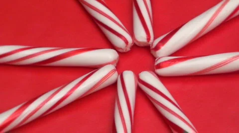 Candy cane design zoom - HD Stock Footage 570650