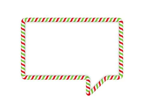 Candy Cane Frame Stock Illustration