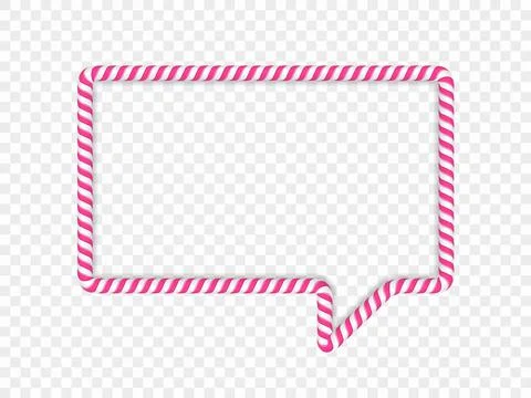 Candy Cane Frame Illustrazione stock