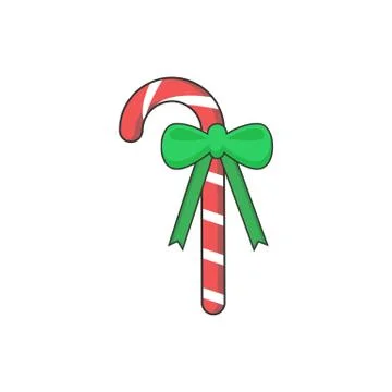 Candy Cane Gift Stock Illustration