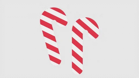 Candy Cane Icon Stock Footage 205037638