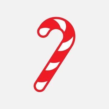 Candy cane icon. Stock Illustration