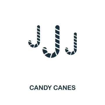 Candy Cane icon. Premium style design from christmas icon collection. UI and UX Stock Illustration
