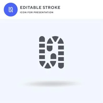 Candy Cane icon vector, filled flat sign, solid pictogram isolated on white,  Stock Illustration