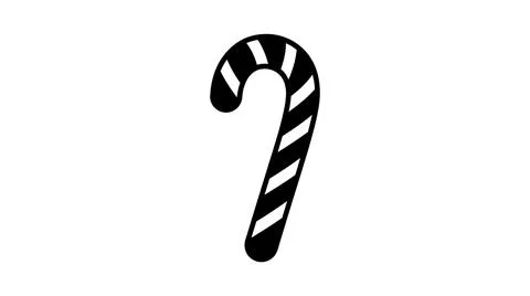 Candy Cane Illustration Stock Illustration
