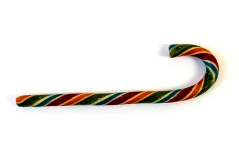 Candy Cane, isolate, design element for christmas Stock Photos