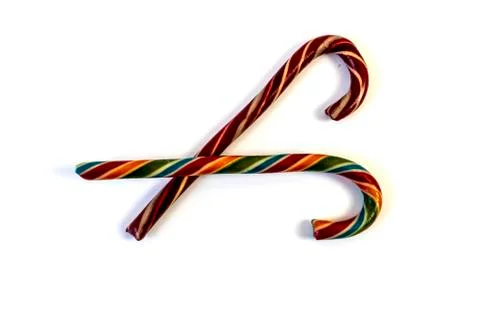 Candy Cane, isolate, design element for christmas Foto stock
