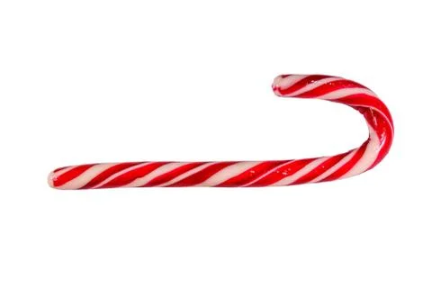 Candy cane isolated on a white background Stock Photos