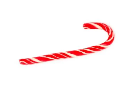 Candy cane isolated on white background. 스톡 사진