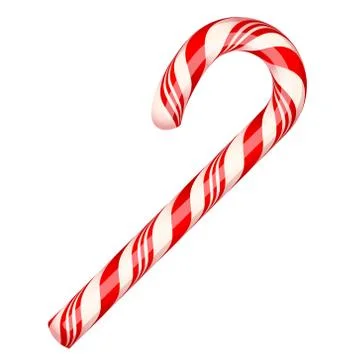 Candy cane isolated on white イラスト素材
