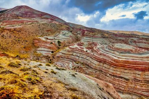 Candy Cane Mountains Stock Photos
