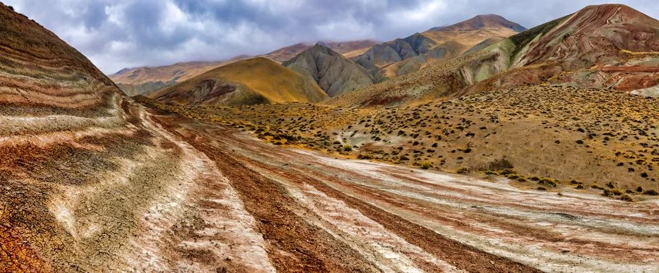Candy Cane Mountains Stock Photos