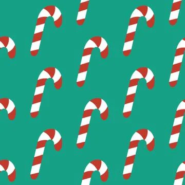 Candy cane pattern Stock Illustration