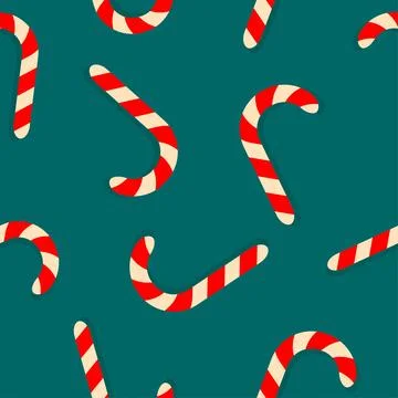 Candy cane pattern Stock Illustration