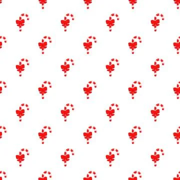 Candy cane pattern repeating on white background 스톡 일러스트