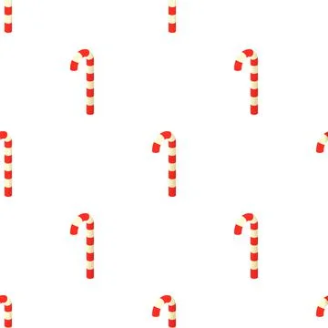 Candy cane pattern seamless vector Stock Illustration