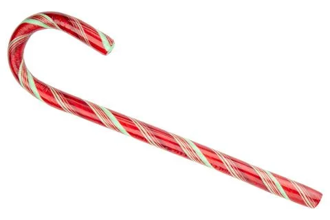 Candy Cane. Red and green color of candy. Stock Photos