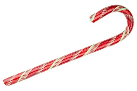 Candy Cane. Red and green color of candy Stock Photos