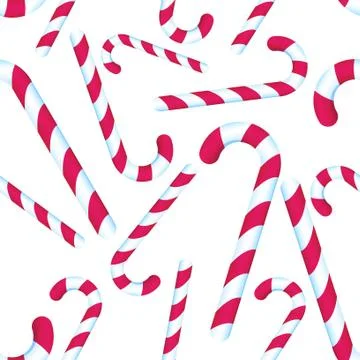 Candy cane repeating pattern Stock Illustration
