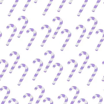 Candy cane. Repeating pattern. Seamless Christmas ornament. イラスト素材
