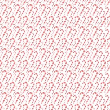 Candy cane. Repeating vector pattern. Seamless Christmas ornament. 스톡 일러스트
