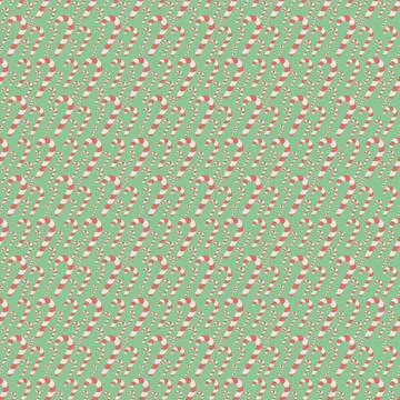 Candy cane. Seamless Christmas pattern of striped red and white lollipops. Illustrazione stock
